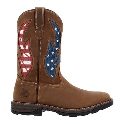 Georgia Boot Carbo-Tec FLX 11'' Patriotic Alloy Toe Pull-On Work Boot GB00722