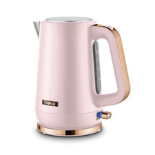 Tower Cavaletto 1.7L Kettle 3KW Rapid Boil | 360° Swivel Base | Pink & Rose Gold