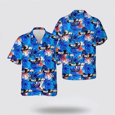US Navy VRC 40 Grumman C 2 Greyhound Hawaiian Shirt 8211 Beach Clothes For Navy