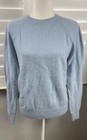 J Crew Mercantile Lambs Wool Sweater Women S Light Blue Crewneck Knit Pullover