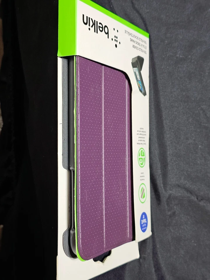 Funda triple plegable Belkin F7P369BTC01-TL para Galaxy Tab E 8" - Caja abierta Foto 3 de 3