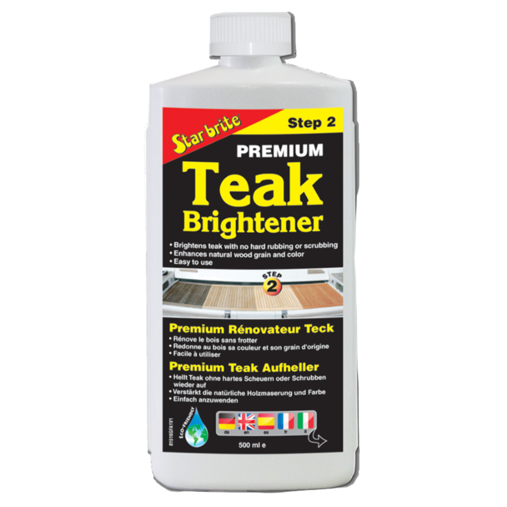Starbrite Premium Teak Brightener Step 2 500ml 1 Litre Boat Motorhome SP10 SP11