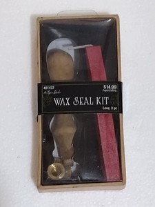 Wax Seal Kit with Stamp Red Wax Stick