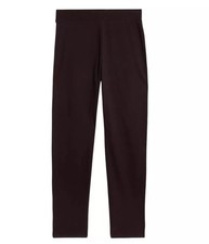 ex M&S Joggers Straight Cotton Rich Ladies High Rise Pants Elasticated Bottoms