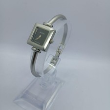 Gucci 1900L Quartz Watch SS 178001 Gucci 1900L Watch Square Quartz Black Dial Silver Working  main image 2