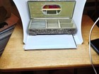 Vintage Godinger Victorian Style Silver Plated Jewelry Box Gray Interior Mirror  — photo 4