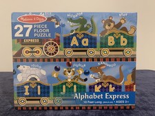 Melissa and Doug Alphabet Express 27 Piece Floor Puzzle NEW SEALED UN-OPENED 