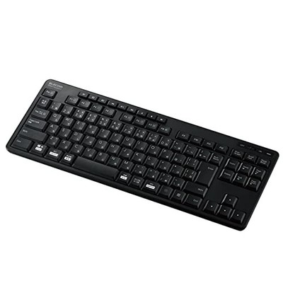 ELECOM Wireless Bluetooth Keyboard Compact Quiet Antibacterial 3-Device