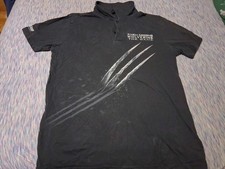 GameStop X-Men Wolverine Weapon X Arena Lab Tech Black Men's Henley Tee