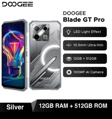 DOOGEE Blade GT PRO 5G Rugged Phone LED Effect 32G+512G 100MP 6.72'' 120Hz 5800mA