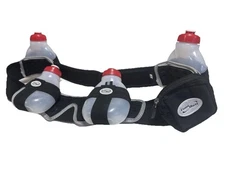 Fuel belt Hydration Belt Size Large 4bottle W/zip Storage Pouch For Workouts.