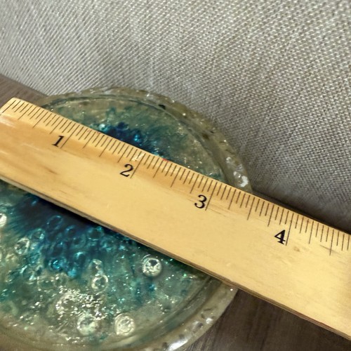 Vintage Epoxy Lucite Set Of Coasters For Beverage MCM Bubble Effect On One Side - Picture 20 of 21