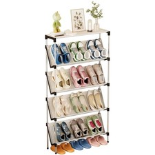 Schuhregal 5 Ebenen, schmal, platzsparend, Metall, modern, Hoch, für Schuhe