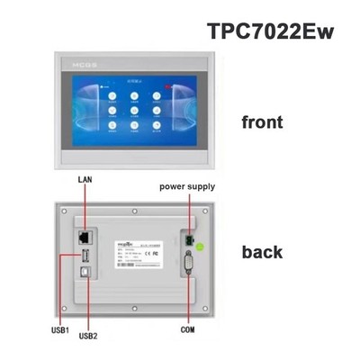 MCGS TPC7022Ew 7'' Embedded HMI Touch Screen with 1 Ethernet Port 128MB #sz