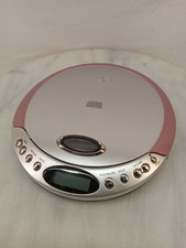 Durabrand CD-566 Portable CD Player Pink Silver 2007 Tested Working
