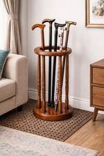 27'' Teakwood Walking Cane Stand Rack For Stick Golf Storage Rack Umbrella Stand