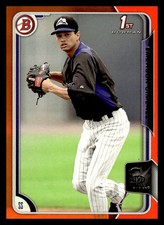 2015 Bowman Prospects Orange #BP12 Emerson Jimenez Colorado Rockies #/25