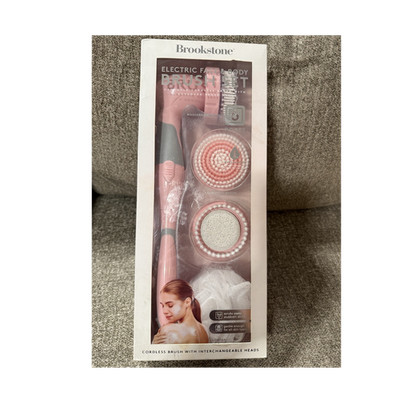 Brookstone Electric Face & Body Brush Set