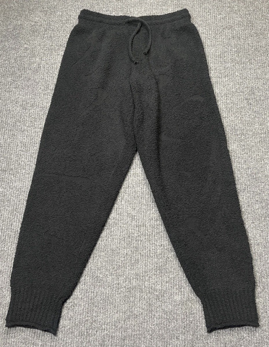 Nike Phoenix Cozy Knit Boucle Oversized Black Joggers Women's