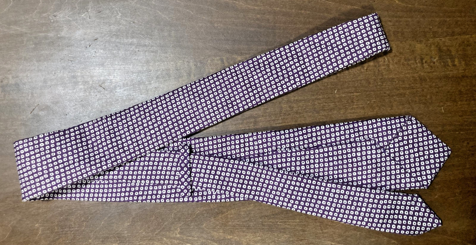 purple square + dot pattern handmade soft cotton … - image 3