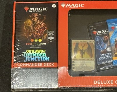 MTG: Outlaws of Thunder Junction Deluxe Commander Kit  Desert Bloom New |  eBay