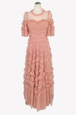 Needle & Thread Damen Kleid Gr. 34 Rosa A-Linie Dress
