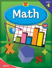 BRIGHTER CHILD MATH, GRADE 4 BRIGHTER CHILD WORKBOOKS By School Specialty VG 