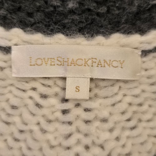 LoveShack ausgefallene Alpaka Wolle Deena Strickjacke Pullover S grau kuschelig Grandmacore gebraucht, in einwandfreiem Zustand - Bild 9 von 13