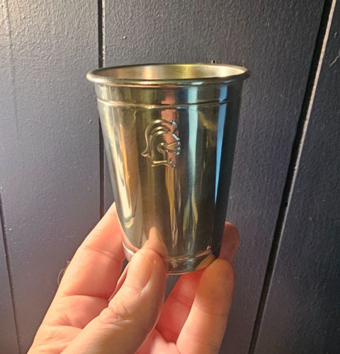Vintage Mid Century Trav-L-Bar Metal Drink Cocktail Cup 3⅜" Travel Bar