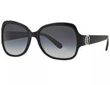 Stunning Classic Tory Burch 0TY7059 114511 Women's Sunglasses Black Geometric