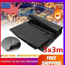 10FT 4.7Mil UVResistant Flexible Fish Pond Liner Pools Underlayment Membrane PVC