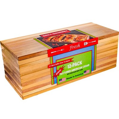 Cedar Grilling Planks - 12 Pack - Made In USA