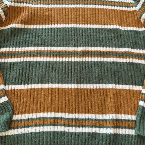 Vtg Robert Bruce Sweater Mens Large USA Supreme Orlon Crew Neck Striped 70’s? - Picture 5 of 8