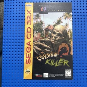 Corpse Killer (Sega CD 32X, 1994) Disk And Manual Only Authentic Reg Card