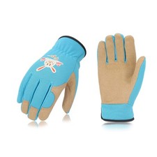 Vgo... 1-Pair Age 6-7 Kids Gardening Gloves,Children Yard Work Gloves,Soft Sa...