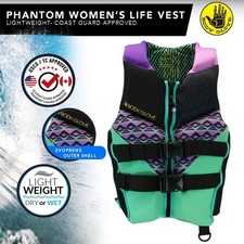 Body Glove Phantom Women's PFD Adult Life Jacket - Aqua/Purple size: LARGE  