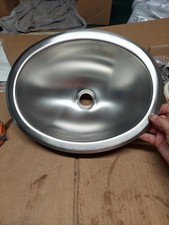 RV/Marine SS Sink, Oval, 13-1/4"x10.5"x6" W/mounting Kit 1-SA4 
