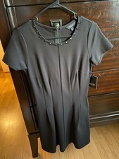 Women's Dress Simply Vera Vera Wang Black Dress Fit and Flare XSmall  New