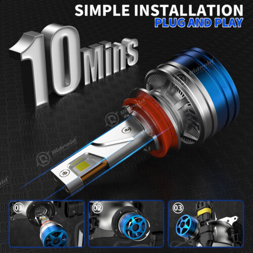 Kit de conversión de faros LED H11 6000K súper blanco 36000LM 160W - Imagen 7 de 13
