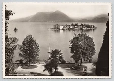 Real Photo Postcard Lake Maggiore Italy Isola Bell 4x6 RPPC
