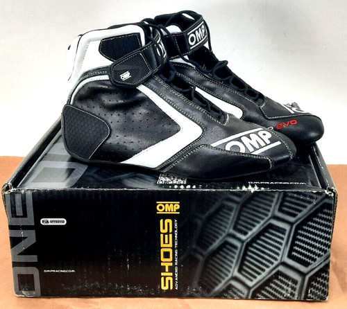 OMP One Evo 2013 Racing Shoes Black Size 8 US With Box