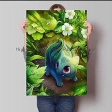 Bulbasaur PokeArt Canvas Poster Anime Wall Art home decor