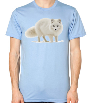 Arctic Fox T-Shirt Men Women Unisex Top White Polar Snow Fox