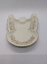 Mikasa Holiday Splendor Angel 8" Tidbit Dish with Gold Trim