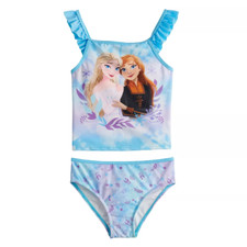Disney   Frozen Little Girls' 2-Piece Tankini Swimsuit   Size 6x