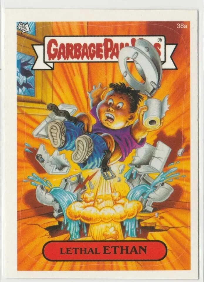 Lethal Ethan GPK 2003 All-New Series 1 ANS1 Garbage Pail Kids Card #38a