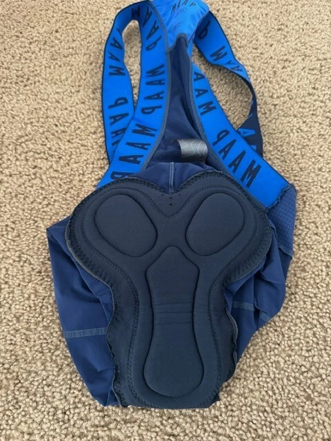 Culotte con tirantes profesional para mujer Maap azul marino X-pequeño (hecho en Italia) Foto 3 de 4