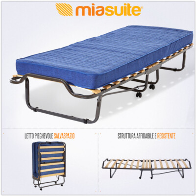 Materasso Singolo Waterfoam 80x190 Cm H10 Cm – Pieghevole, Anallergico, Dispositivo Medico, Garanzia 15 Anni