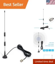 Durable VHF UHF Antenna with Magnetic Base - Compatible with Uniden & Whistler