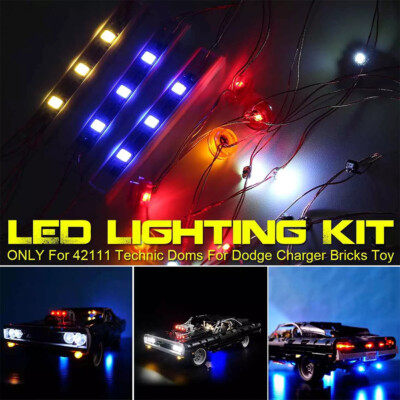DE LED Light Beleuchtung Set Für LEGO Technic Doms Für Dodge Charger Car 42111